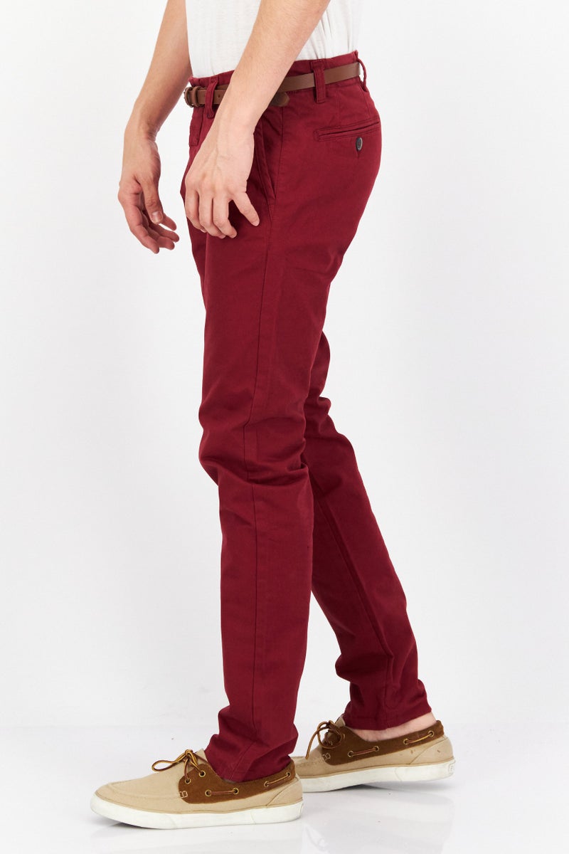 O'NEILL Men Regular Fit Solid Chino Pant, Maroon - Image 2