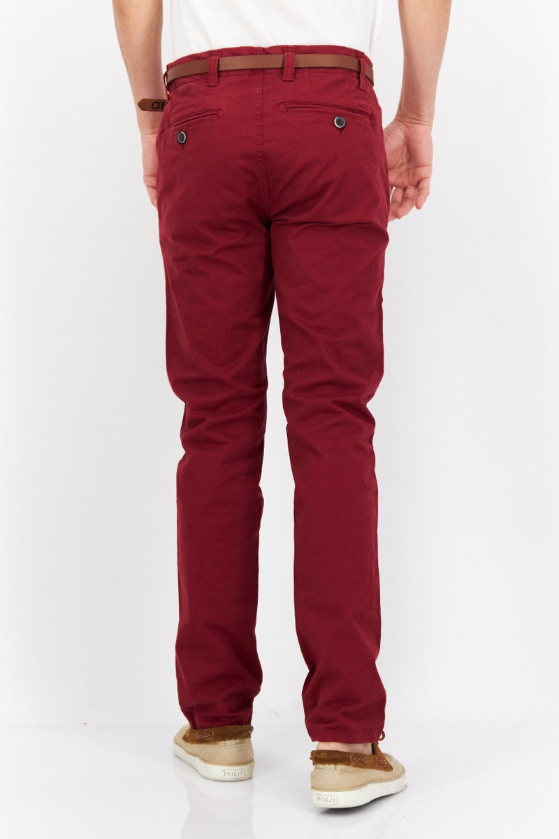 O'NEILL Men Regular Fit Solid Chino Pant, Maroon - Image 4
