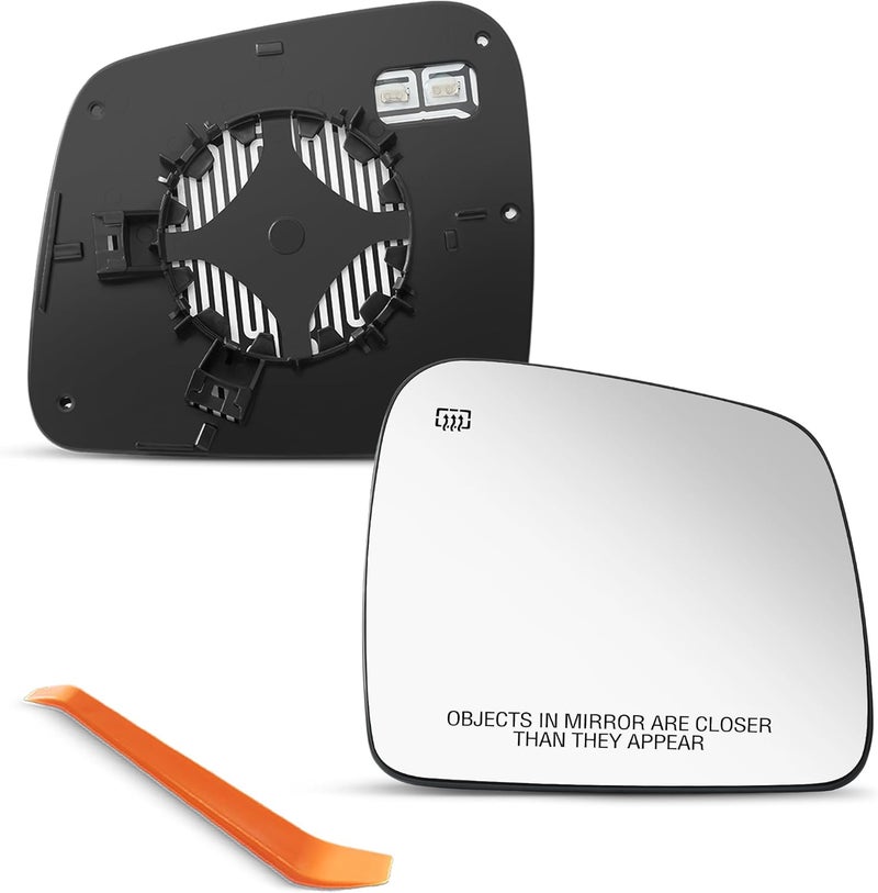 SNEMEEY Heated Chrome Passenger Side Mirror Glass for 2011-2020 Jeep Grand Cherokee & 2014-2019 Dodge Durango - Image 1