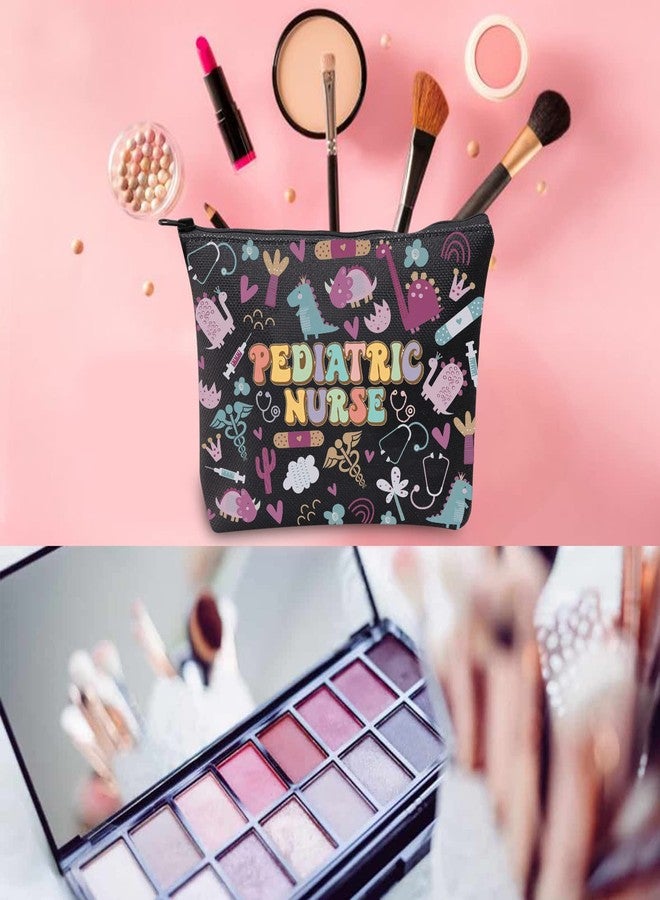 حقيبة مستحضرات تجميل بسحاب من WCGXKO، هدية لممرضة أطفال، هدية لخريجة ممرضة أطفال مسجلة (ممرضة أطفال) - Image 3