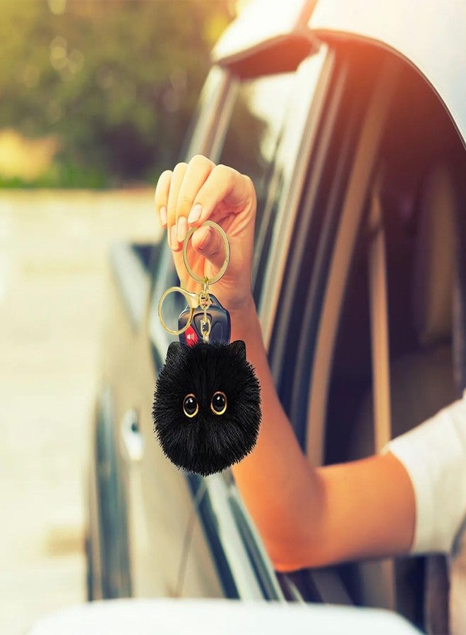 Aeenioy 2 Pcs Cute Keychain, Cat Keychain Cute, Aesthetic Keychain for Cat Lovers, Matching Keychains Set, Bag Charm for Daily Use and Travel, Black and White - Image 5