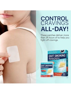 Sefudun 30 Count Quit Smoking Patches Step 3 Smoking Aid to Quit Smoking Transdermal System Patch to Help Quit Smoking Quit Smoking Stickers Stop Smoking Aid Anti Smoking Patches 7mg  - Image 2