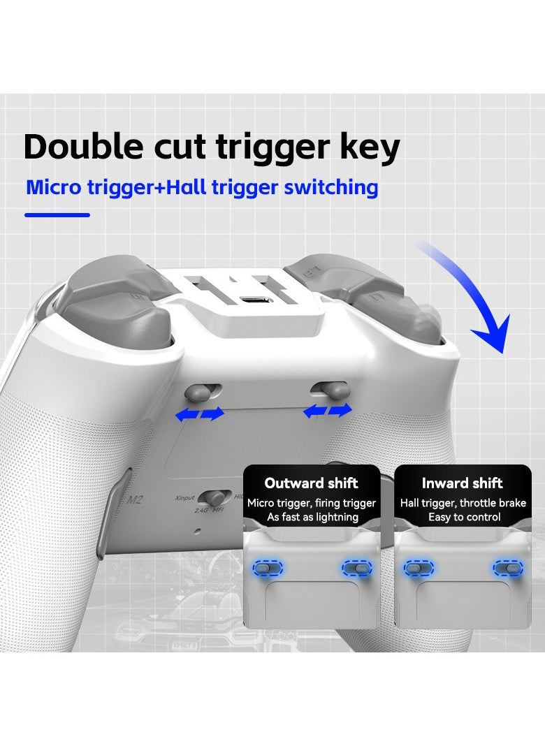 Generic - Z04 Gamepad With Charging Dock Magnetic Cover Bluetooth Hall Joystick Double Cut Trigger Android Ios Pc - Image 1