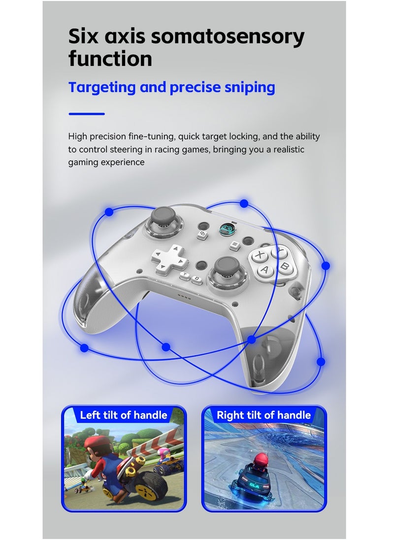 Generic - Z04 Gamepad With Charging Dock Magnetic Cover Bluetooth Hall Joystick Double Cut Trigger Android Ios Pc - Image 1