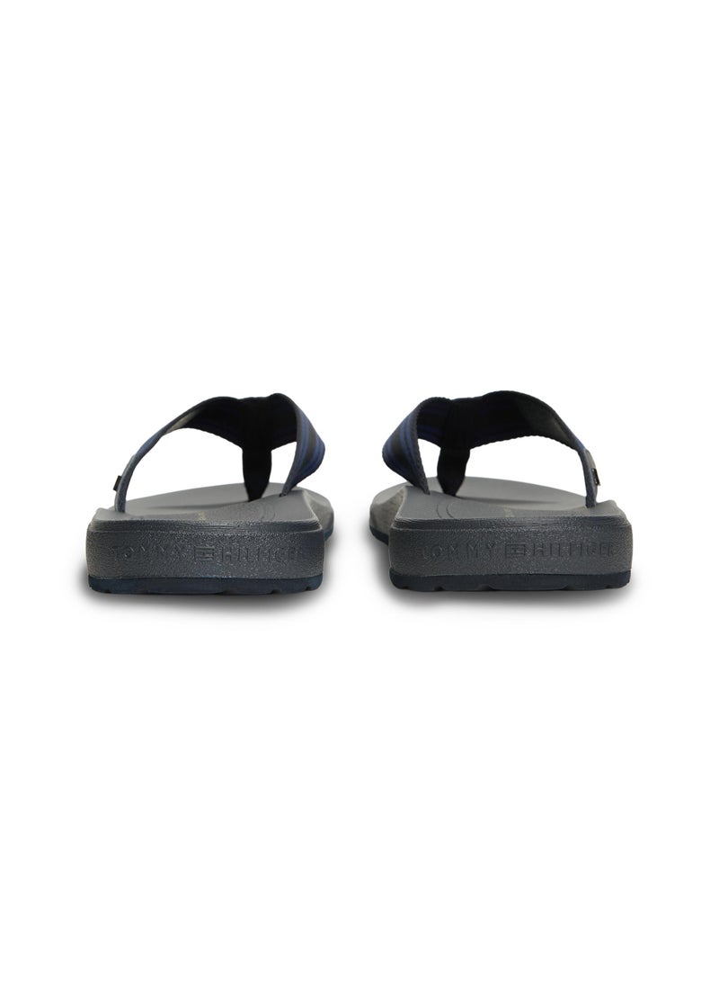 TOMMY HILFIGER Flag Webbing Strap Contoured Flip-Flops - Image 3