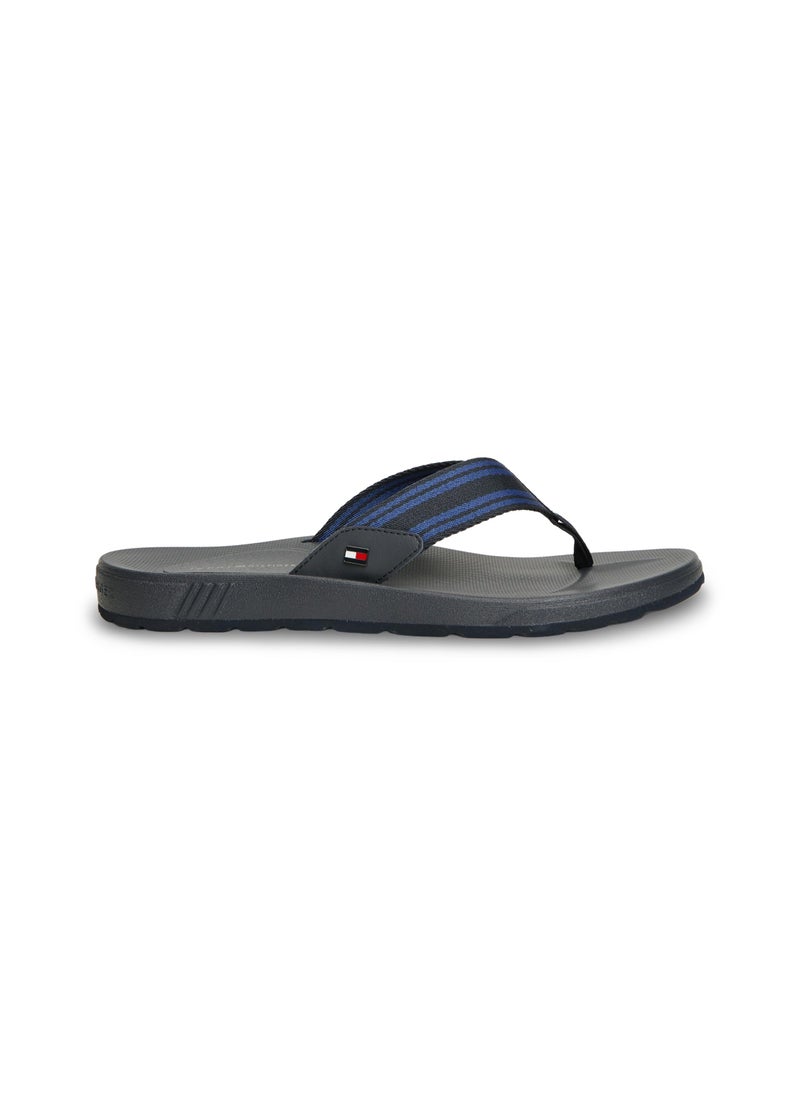 TOMMY HILFIGER Flag Webbing Strap Contoured Flip-Flops - Image 1