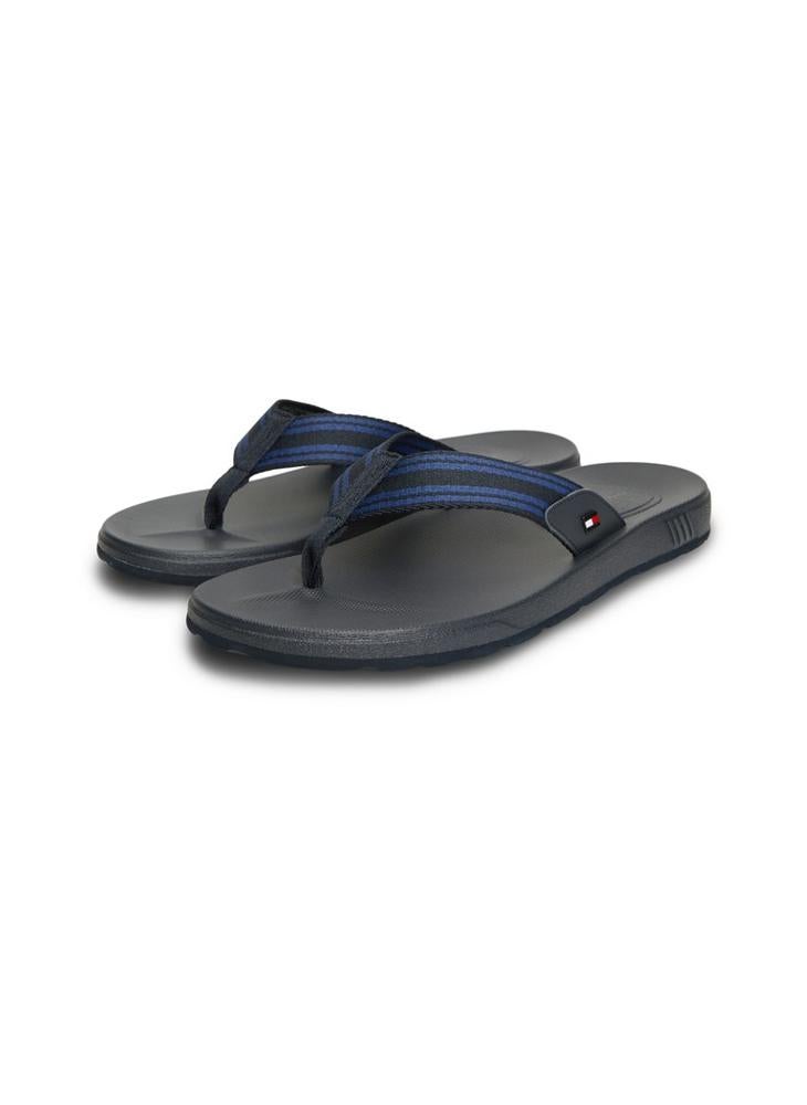 TOMMY HILFIGER Flag Webbing Strap Contoured Flip-Flops - Image 2