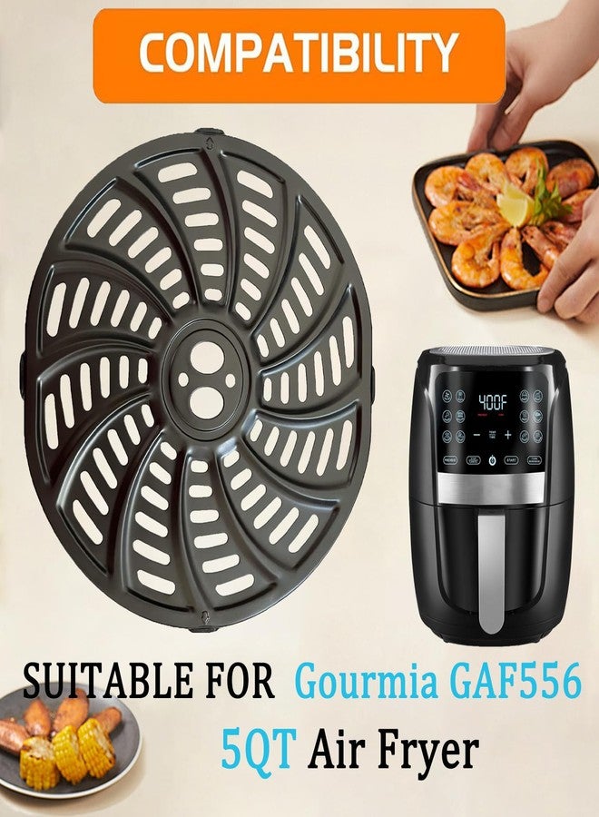 GSZN صينية شواء GSZN سعة 5 كوارت لقلايات جورميا الهوائية GAF536/GAF556/GAF566، صينية شواء مطورة، رف داخلي، صينية قلي مقرمشة، رف شبكي لقلايات جورميا الهوائية سعة 5 كوارت، آمنة للغسل في غسالة الأطباق - Image 2