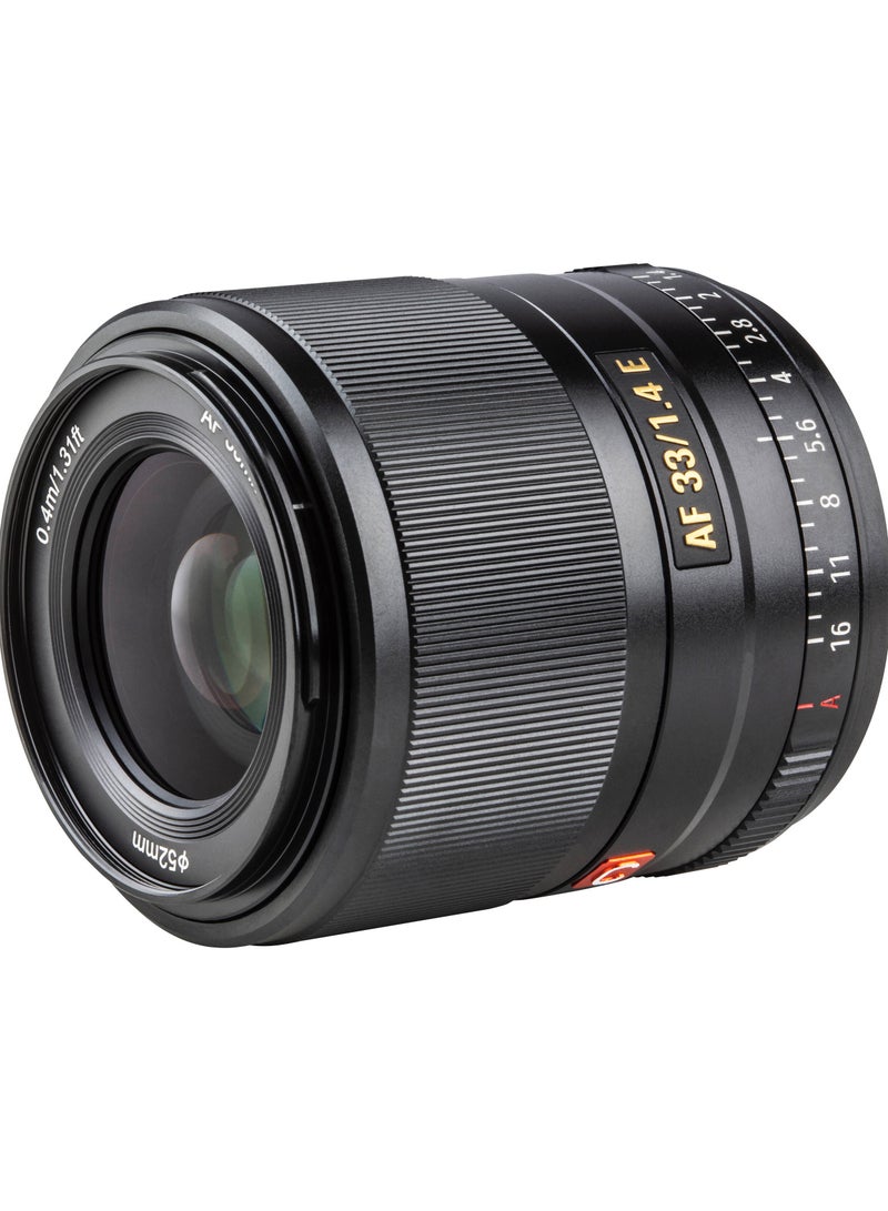 فيلتروكس Viltrox AF 33mm f/1.4 E Lens for Sony E (Black) - Image 4