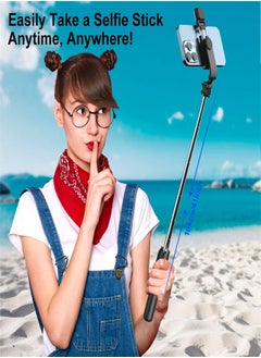 ZUKIMM Selfie Stick with Light, Long Selfie Stick with Tripod Stand, Bluetooth Mobile Selfie Stick for Mobile Phone, Makeup,Selfie, Vlogging, Youtube, Live, iphone (104cm black)  - Image 2