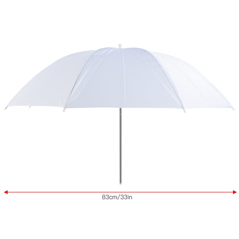 33 Inch Translucent White Soft Umbrella for Photography Studio Flash Light Diffuser Softlight - Image 2