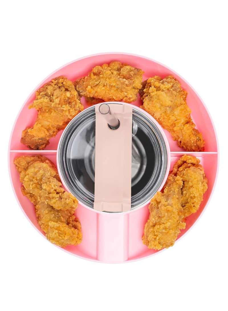 Snack Bowl for Stanley 40 oz Tumbler, Snack Tray, Reusable Snack Ring for Stanley Insulated Cup Accessories (Pink)  - Image 3