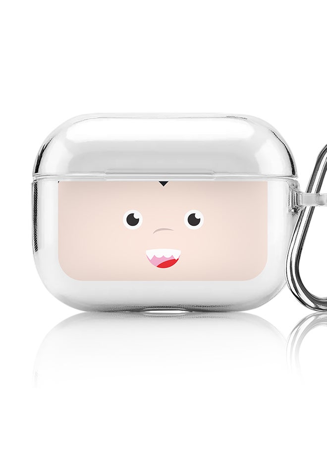 Stylizedd Classic Clear printed Case for Apple AirPods Pro 2nd Generation Thin Transparent Cover [Designed for Apple AirPods Pro 2nd Generation] - Cute Dracula  - Image 1