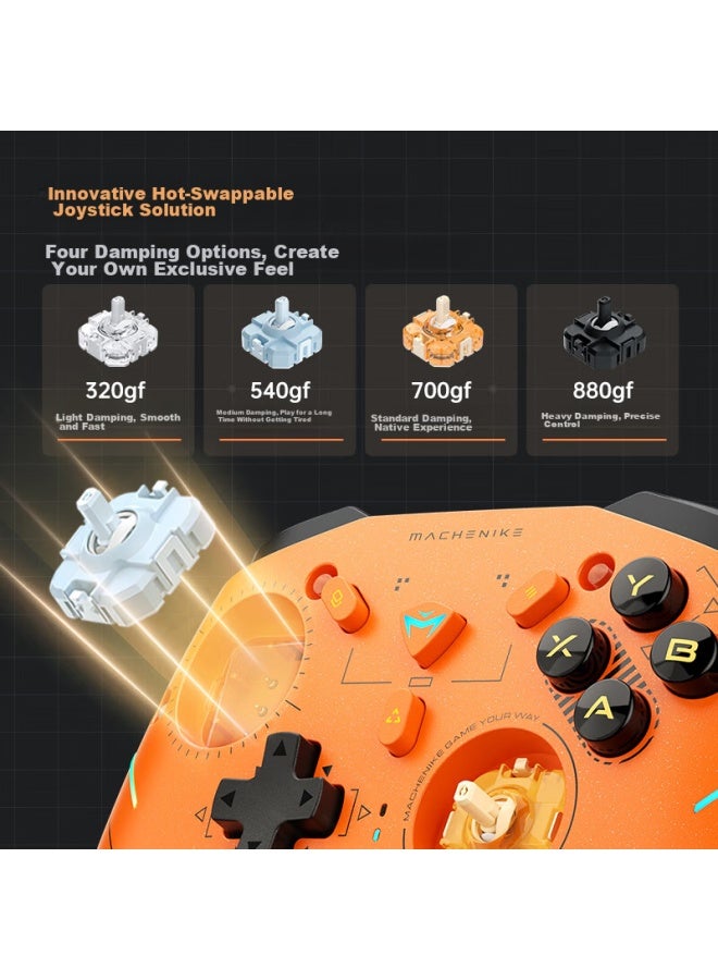 MACHENIKE Machenike G5pro V2, Tri-mode Gaming Controller, Switch Pro Xbox Bluetooth Ns Controller Wired, Computer Pc Mobile Tesla Controller Steam - Commemorative Edition  - Image 4