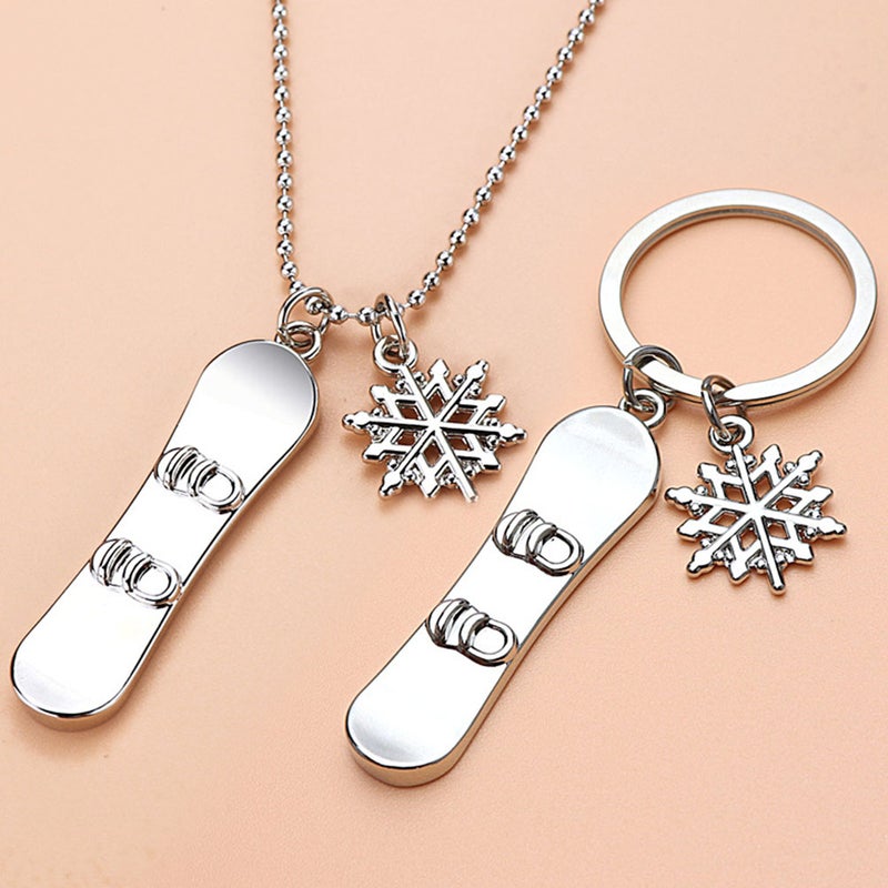 💍 إكسسوارات تزلج حلقة مفتاح مزخرفة من سبائك الزنك - Image 1