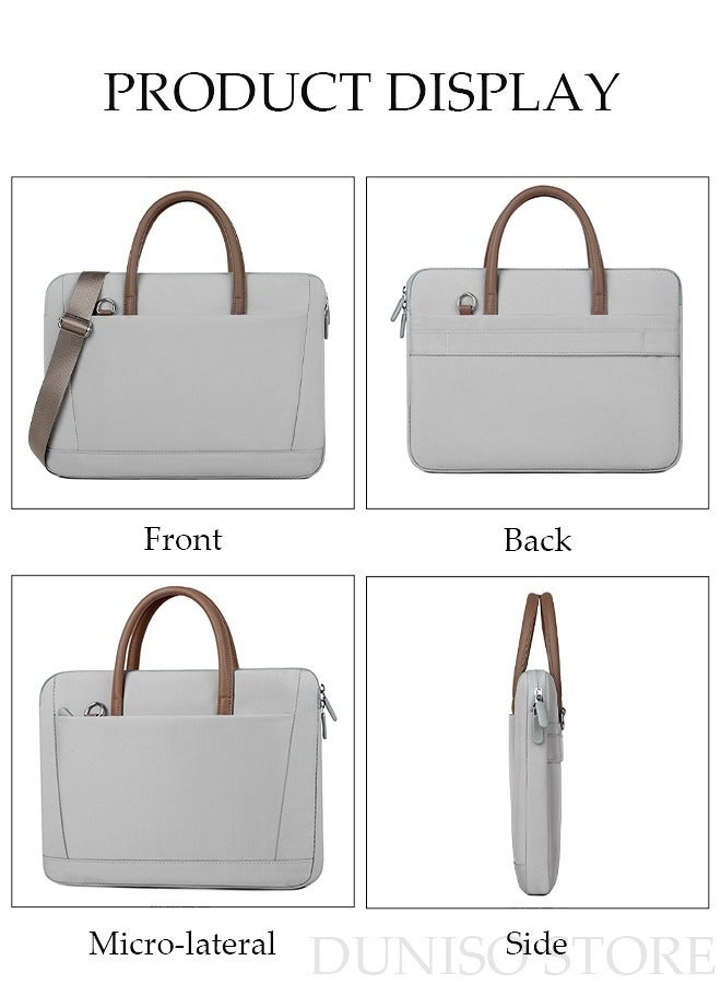 14 Inch Laptop Bag Lightweight Computer Bag Travel Business Briefcase Water Resistance Shoulder Messenger Bag Crossbody Bag for Men and Women Work Office