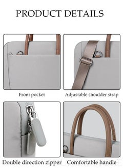 DUNISO 14 Inch Laptop Bag Lightweight Computer Bag Travel Business Briefcase Water Resistance Shoulder Messenger Bag Crossbody Bag for Men and Women Work Office  - Image 2