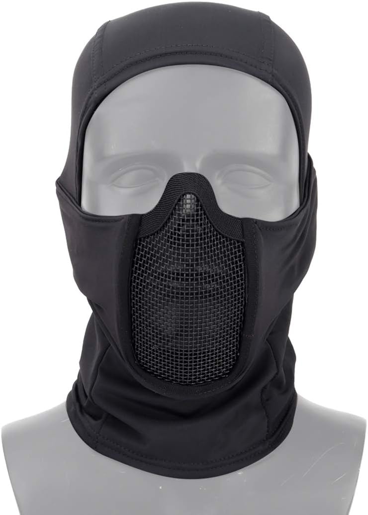 Aoutacc Balaclava Airsoft Mesh Mask,Style Full Face Protection Hood for Cs War Game, BB Gun,Hunting,Paintball - Image 1