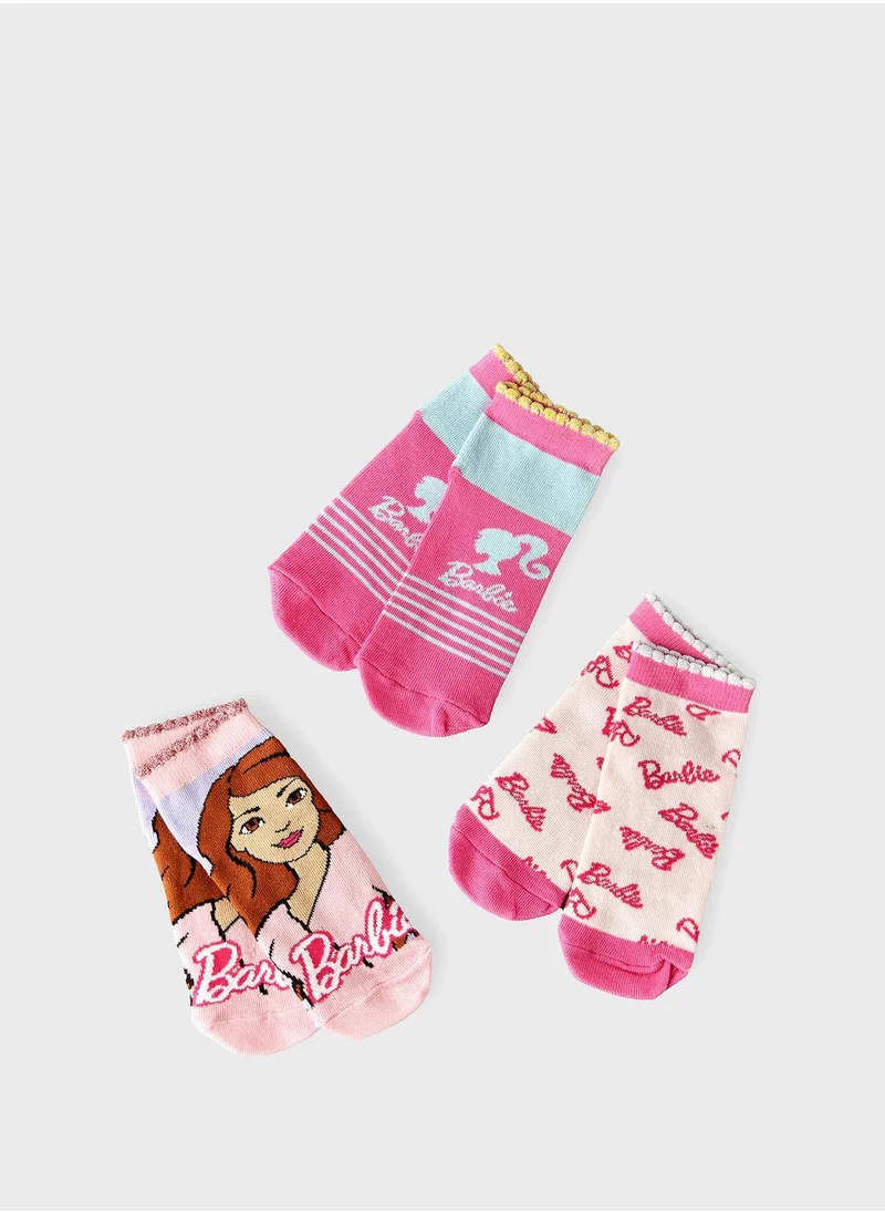 Urban Haul Kids Barbie Ankle Socks