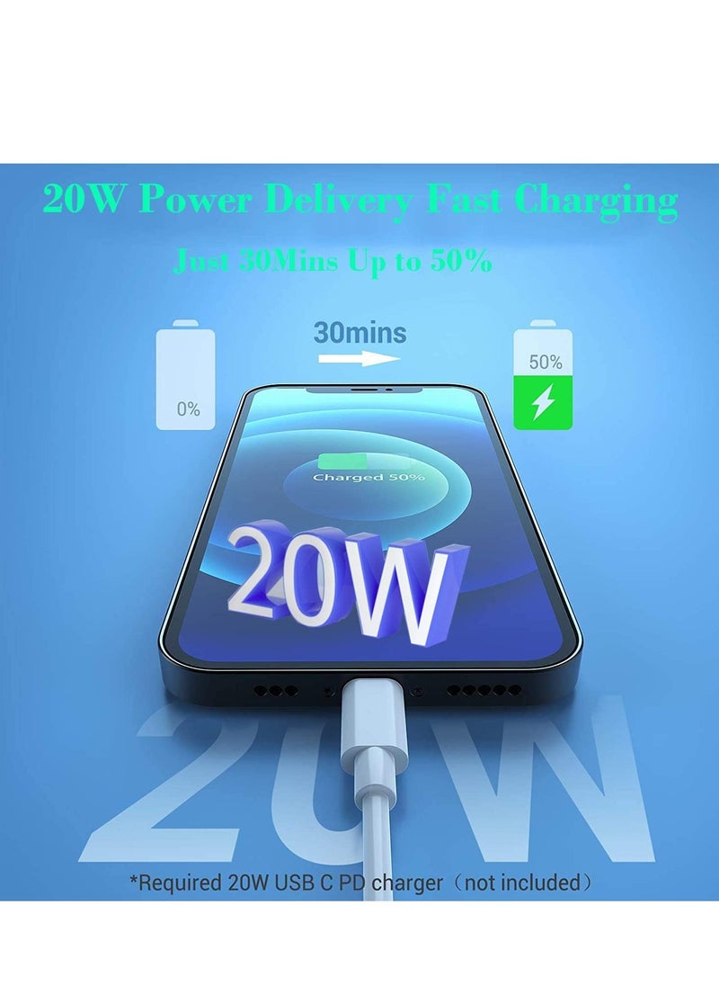 ELTRAZONE - USB-C to Lightning Cable 20W, Stuffcool 2 Pack 6.6FT Power Delivery Fast Charging Data Sync Type C PD Quick Charger Compatible with iPhone 12/12 Pro/11/XS/XR/X 8/iPad/AirPods Pro - Image 1