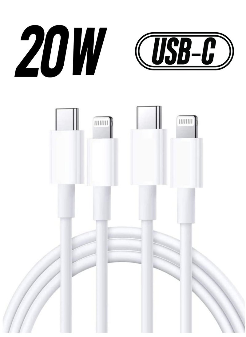 ELTRAZONE - USB-C to Lightning Cable 20W, Stuffcool 2 Pack 6.6FT Power Delivery Fast Charging Data Sync Type C PD Quick Charger Compatible with iPhone 12/12 Pro/11/XS/XR/X 8/iPad/AirPods Pro - Image 1