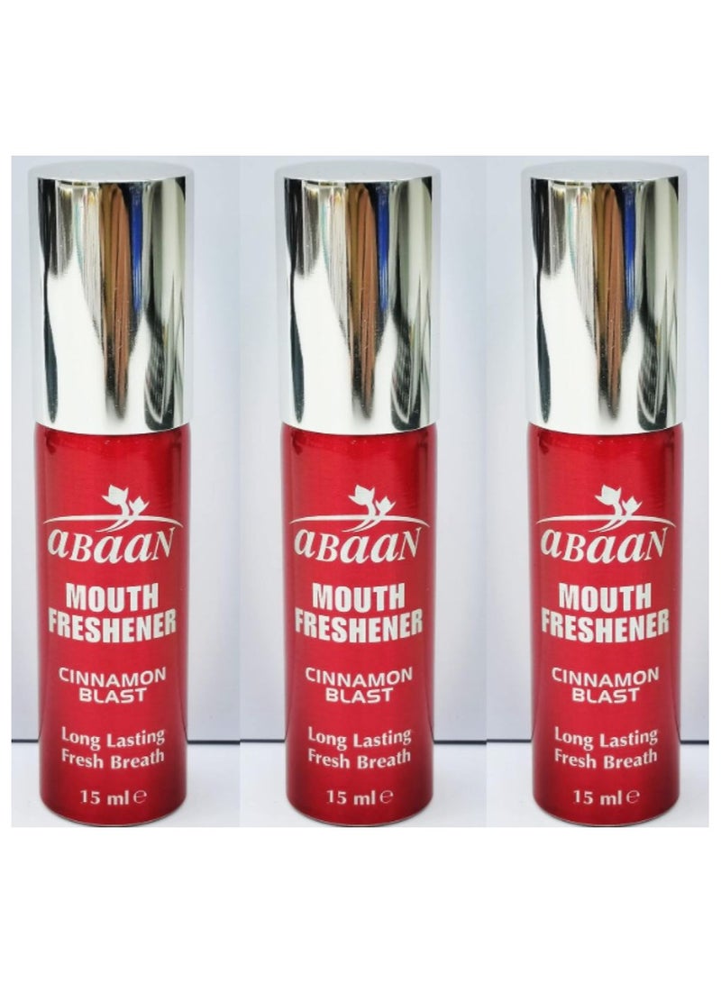 Mouth Spray Mint Red 15Ml 3PCS