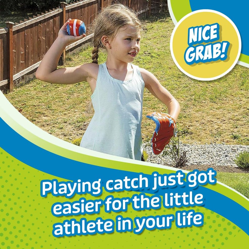 Toysmith Get Outside Go! Easy Catch Ball & Glove Set Super Sport Outdoor Active Play Baseball by Toysmith (Packaging May Vary) Small - Image 4