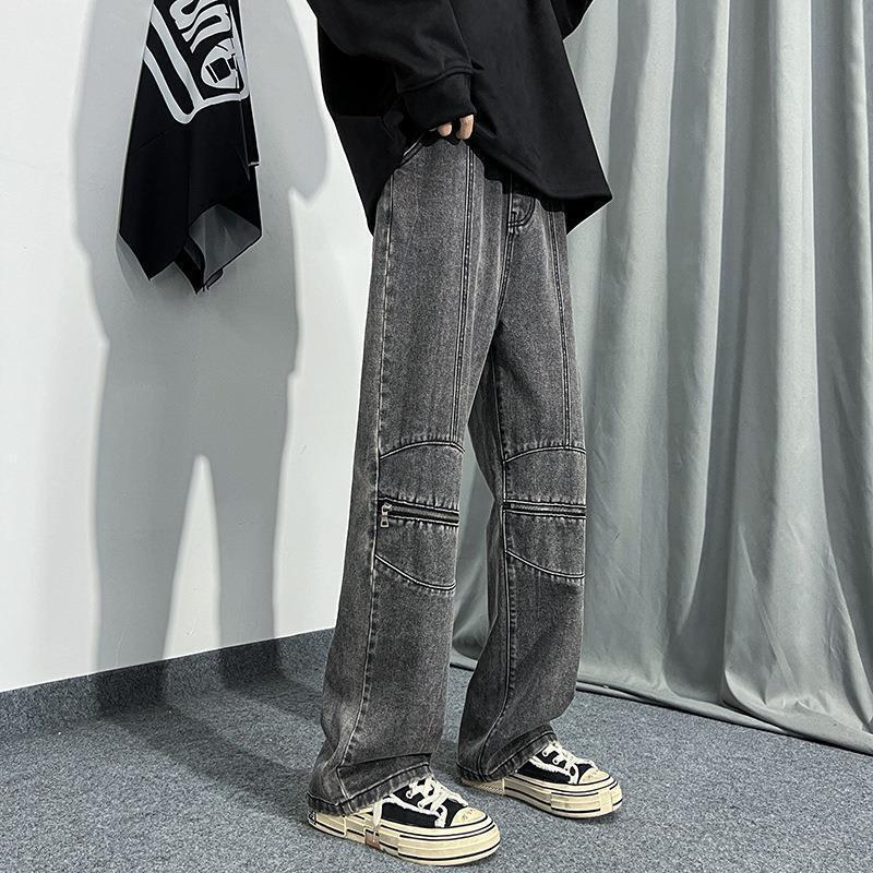 Unisex Classic Denim Jeans Loose Fit Daily Outdoor Wear - Image 2