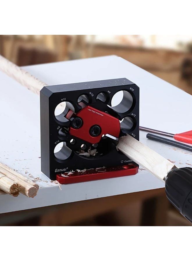 أداة ضبط قابلة للتعديل لصنع الدوابل بفتحات 8 مع إدراجات كربيدية لمثاقب النجارة 8-20 مم - Image 2