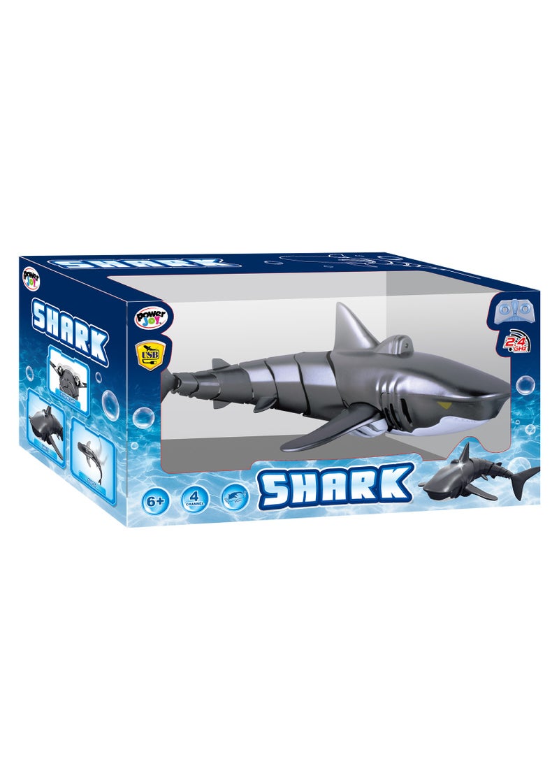 Power Joy Power Joy Remote Control Shark 2.4G with Light | Toy Shark | Gift for Kids  - Image 2