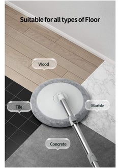 Cordova Spin Mop for Professional Floor Cleaning with Aluminium Handle and Washable Microfiber Pads  - Image 4