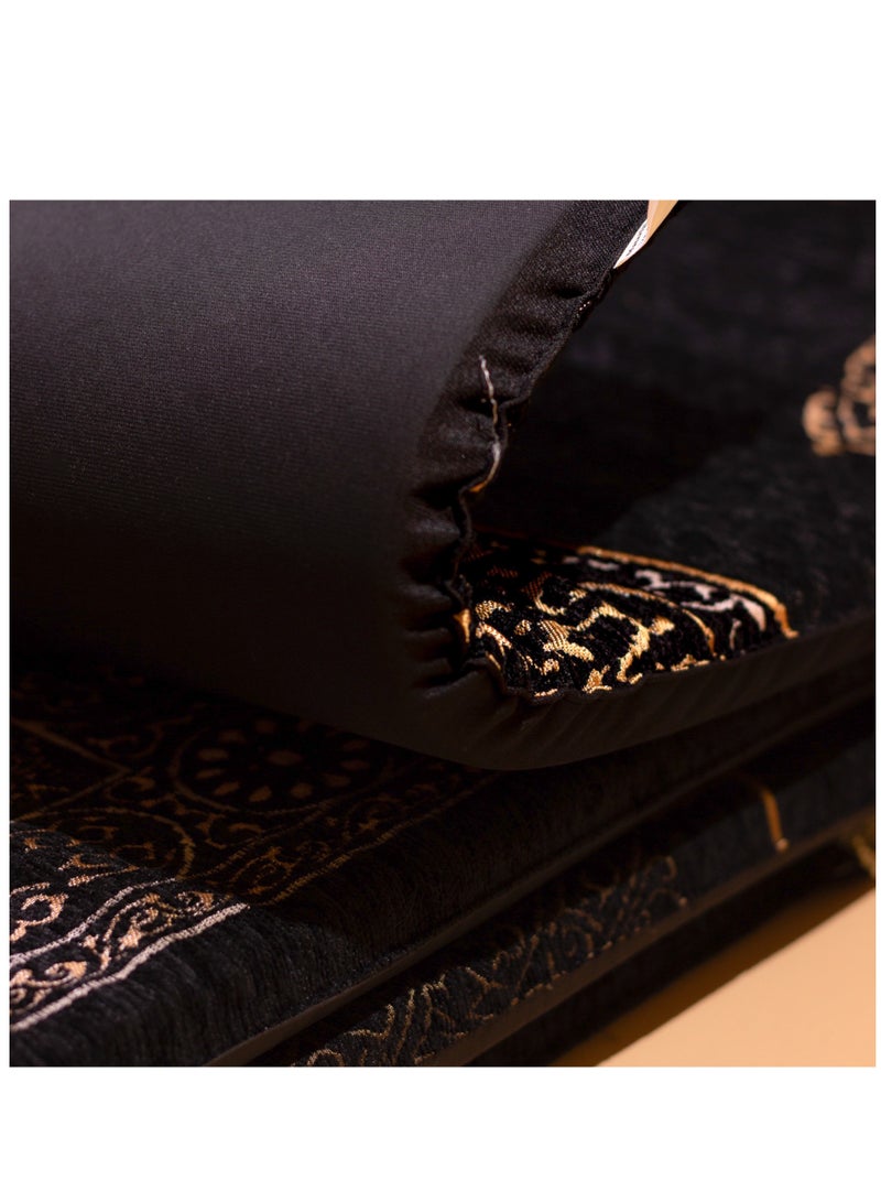 SUNDUS Prayer Mat With 2 Layer Of Memory Foam Black Stone Desgin 110x65x cm The Thickness Of The Sponge Is Approximately 3 cm - Image 4