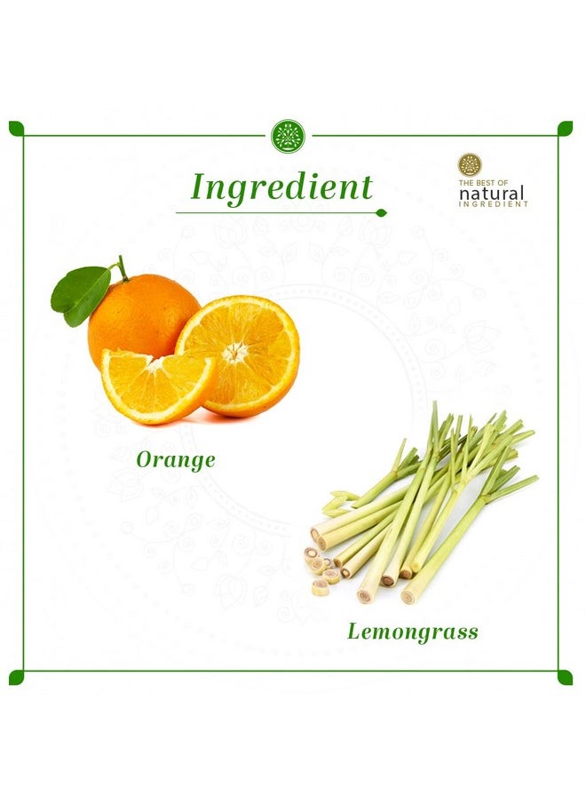 Khadi Natural Herbal Orange & Lemongrass Body Wash Cleanses And Revives Skinregulates Oil Production Keeps Skin Blemish Freesuitable For All Skin Types 210Ml  - Image 3