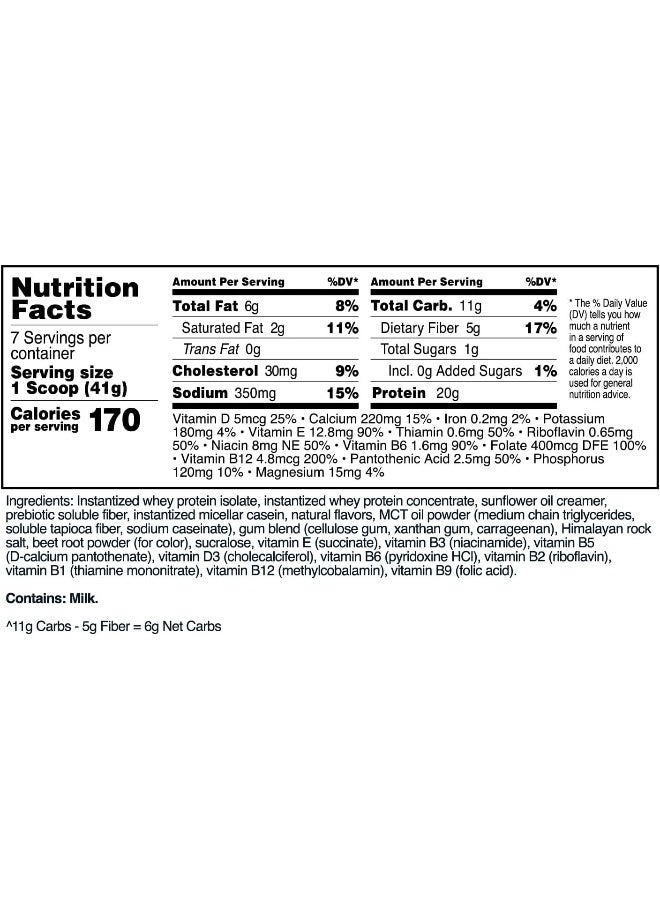 TransformHQ مسحوق استبدال الوجبات 7 حصص (فراولة وكريمة) - خالي من الجلوتين، غير معدل وراثيًا - Image 2