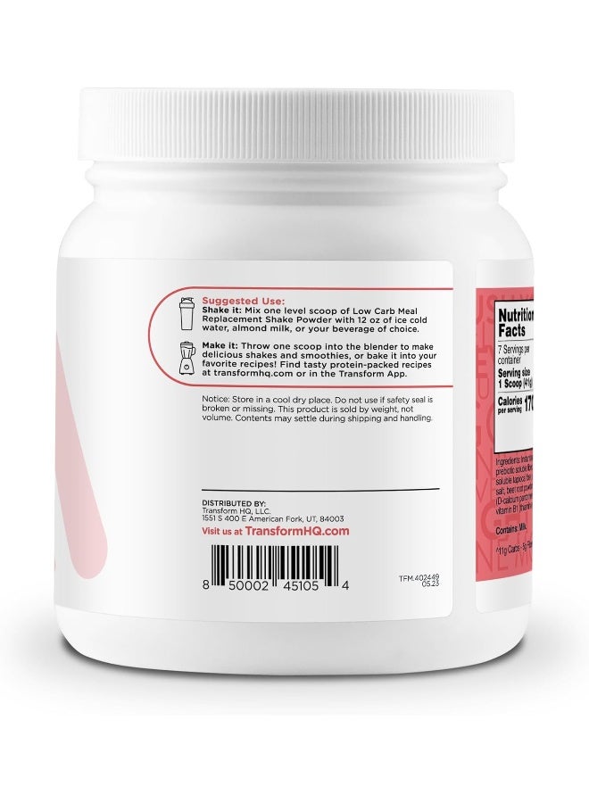 TransformHQ مسحوق استبدال الوجبات 7 حصص (فراولة وكريمة) - خالي من الجلوتين، غير معدل وراثيًا - Image 3