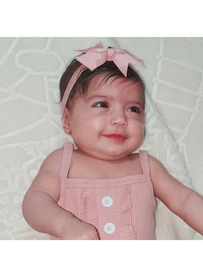 jollybows 40pcs Baby Girls Hair Bows Headbands Grosgrain Ribbon Hair Band Accessories for Infants Newborn Toddler (4In) - Image 4