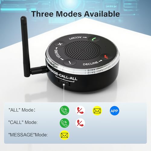 Generturbo Cell Phone Ringer Amplifier & Flasher 164ft Bluetooth Range, 116dB External Ringer for Cell Phone with Big Buttons for Call Answer, Bluetooth Phone Ringer for Seniors & Hearing Impaired, iOS/Android - Image 4