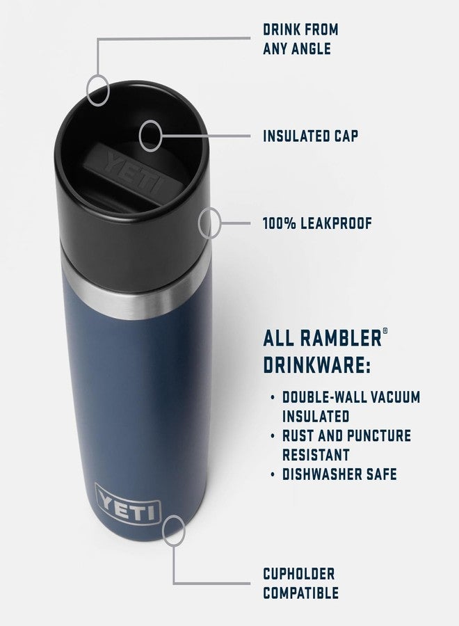 YETI Rambler 8 oz Travel Bottle, Stainless Steel, Vacuum Insulated with Leakproof Commuter Cap, Cape Taupe - Image 2
