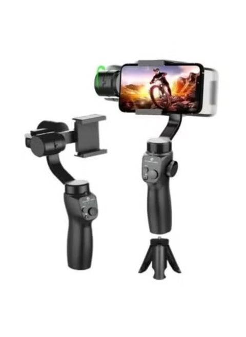F10 3 Axis Foldable Smartphone Gimbal Stabilizer || Portable Handheld Video Stabilizer for iPhone & Android, Smooth Recording for Vlogging, Travel & Live Streaming, Adjustable Angle & Intelligent Tracking for Cinematic Content Creation Anywhere