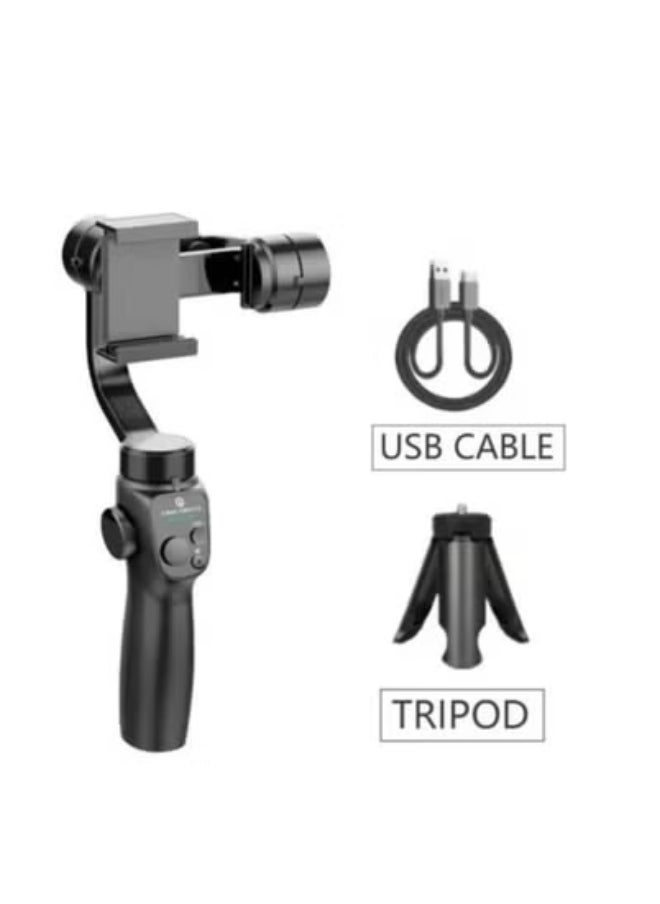 F10 3 Axis Foldable Smartphone Gimbal Stabilizer || Portable Handheld Video Stabilizer for iPhone & Android, Smooth Recording for Vlogging, Travel & Live Streaming, Adjustable Angle & Intelligent Tracking for Cinematic Content Creation Anywhere