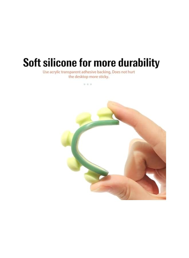 promass 3 Pack Pea Cable Clips, USB Cable Organizer, Charging Cord Holder, Wire Management for Car Office Desk Workbench Bedroom Bedside Nightstand - Image 5