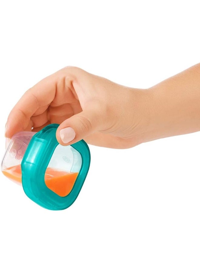 OXO TOT BABY BLOCKS FREEZER STORAGE CONTAINERS (2 OZ.)-TEAL - Image 4