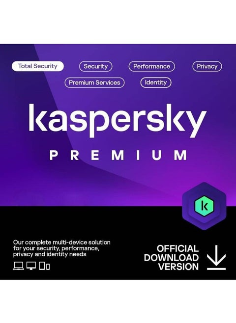 أمان شامل متميز + دعم خدمة العملاء، 1 جهاز، 1 سنة، درع سلوكي، صندوق بدون قرص CD | KL1047I5AFS-SLIM