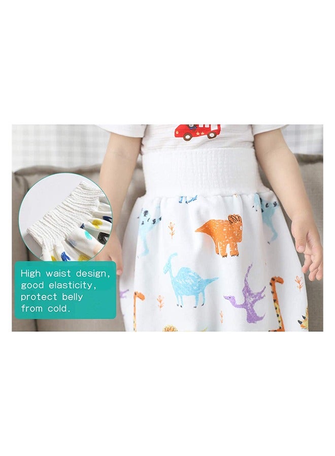 ياميم سروال تدريب قطني مقاوم للماء ، شورت تنانير حفاضات مريح للأطفال للتدريب على استخدام الحمام للأولاد والبنات أثناء الليل -تصميم عشوائي - Image 1