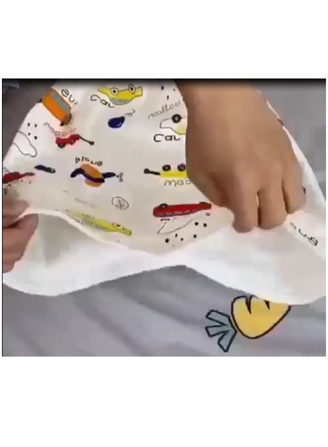 ياميم سروال تدريب قطني مقاوم للماء ، شورت تنانير حفاضات مريح للأطفال للتدريب على استخدام الحمام للأولاد والبنات أثناء الليل -تصميم عشوائي - Image 4