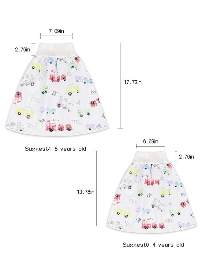 ياميم سروال تدريب قطني مقاوم للماء ، شورت تنانير حفاضات مريح للأطفال للتدريب على استخدام الحمام للأولاد والبنات أثناء الليل -تصميم عشوائي - Image 2