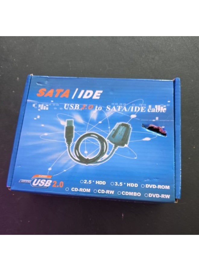 ساتا كابل محول Warmstor من SATA/PATA/IDE إلى USB 2.0 لمحركات الأقراص الصلبة 2.5 بوصة / 3.5 بوصة مع محول طاقة تيار متردد خارجي - Image 2