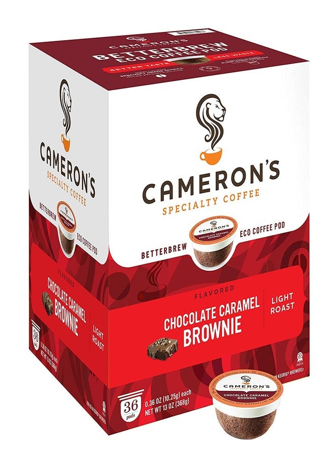Cameron's Coffee Single Serve Pods, Flavored, Chocolate Caramel Brownie, 36 Count (Pack of 1) (ASINPPOSPRME16712) - Image 1