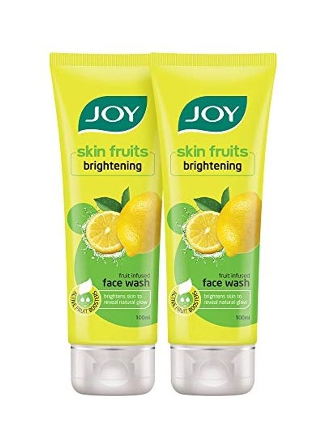 JOY Skin Brightening And Glowing Fruit Infused Face Wash Yellow 200ml - Image 1