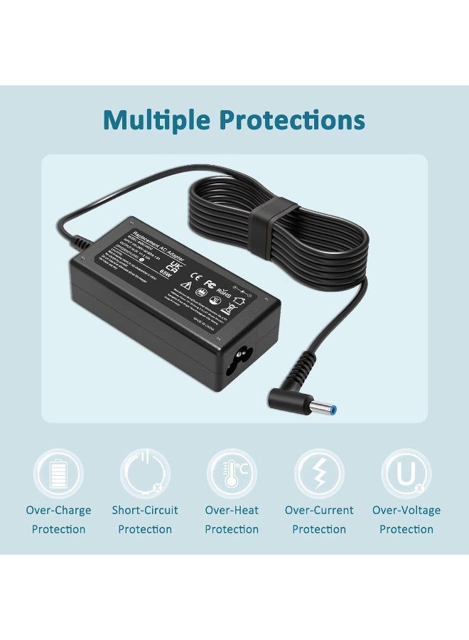 Zexen 65W Laptop Adapter, 19.5V/3.33A Power Supply for HP Pavilion x360 11/13/15, ProBook 450/430 & EliteBook 840-G5 (4.5mm X 3mm) - Image 4
